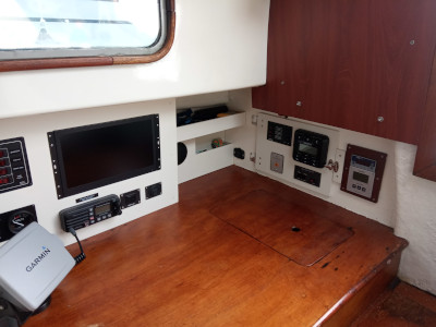 Navigationsplatz mit Elektronik